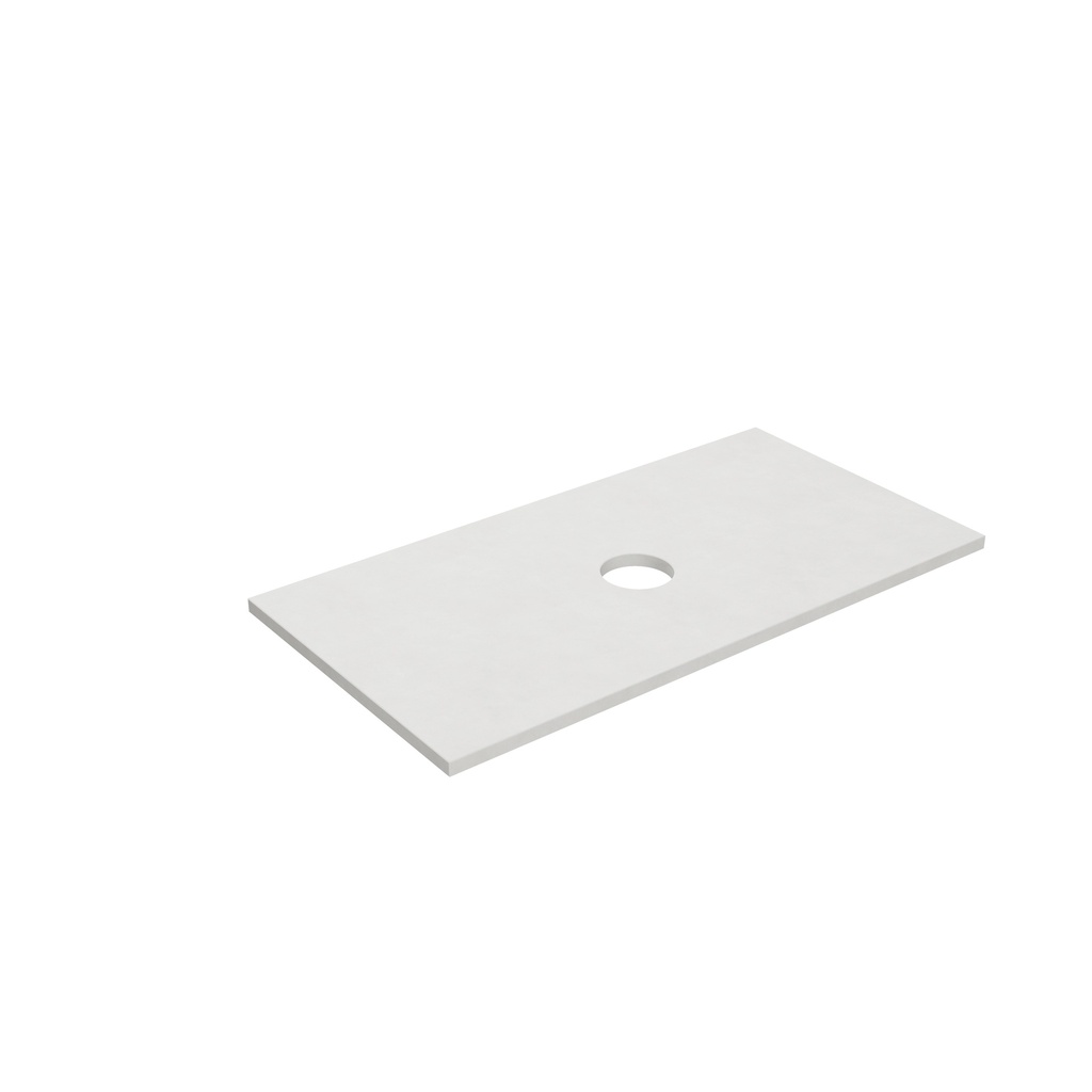 [56106] 905X465X12mm Matte White Solid Surface Blanco Stone Top