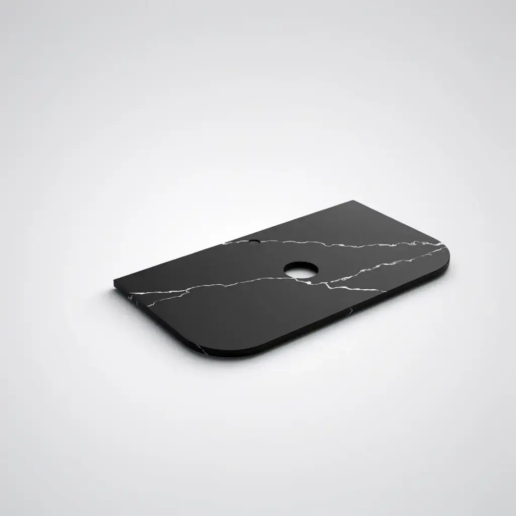 [56395] 905X505X20mm Calacatta Night (WG485)Zero Silica Engineer Curve Stone Top