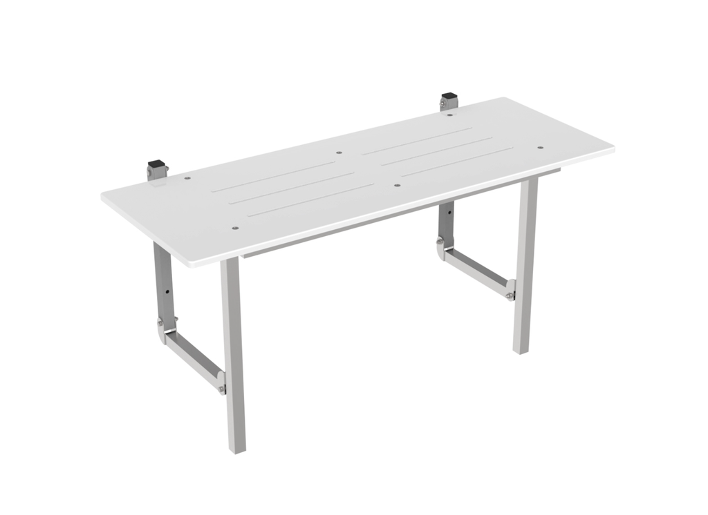 [55691] 970WX395Dmm Bradley Australia Map Surface Mounted Folding Shower Seat