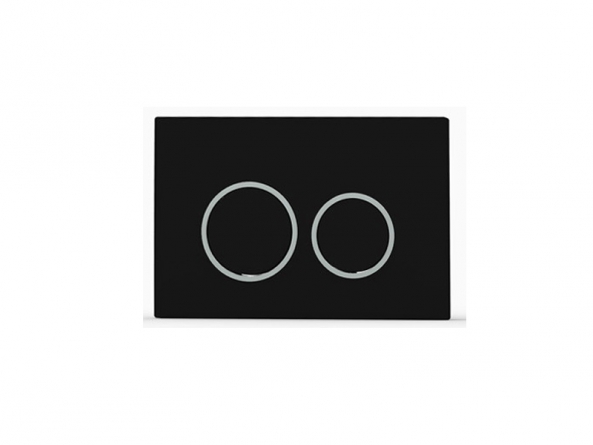 [56238] ABS Round Push Plate Black