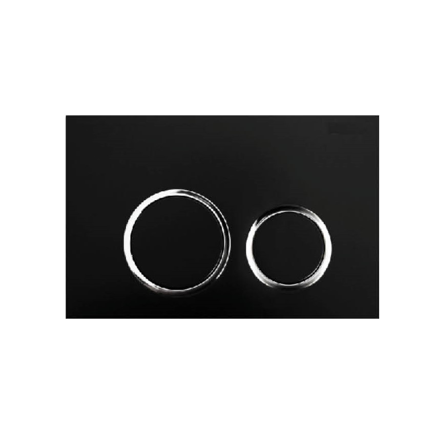 [56228] ABS Round Push Plate Black