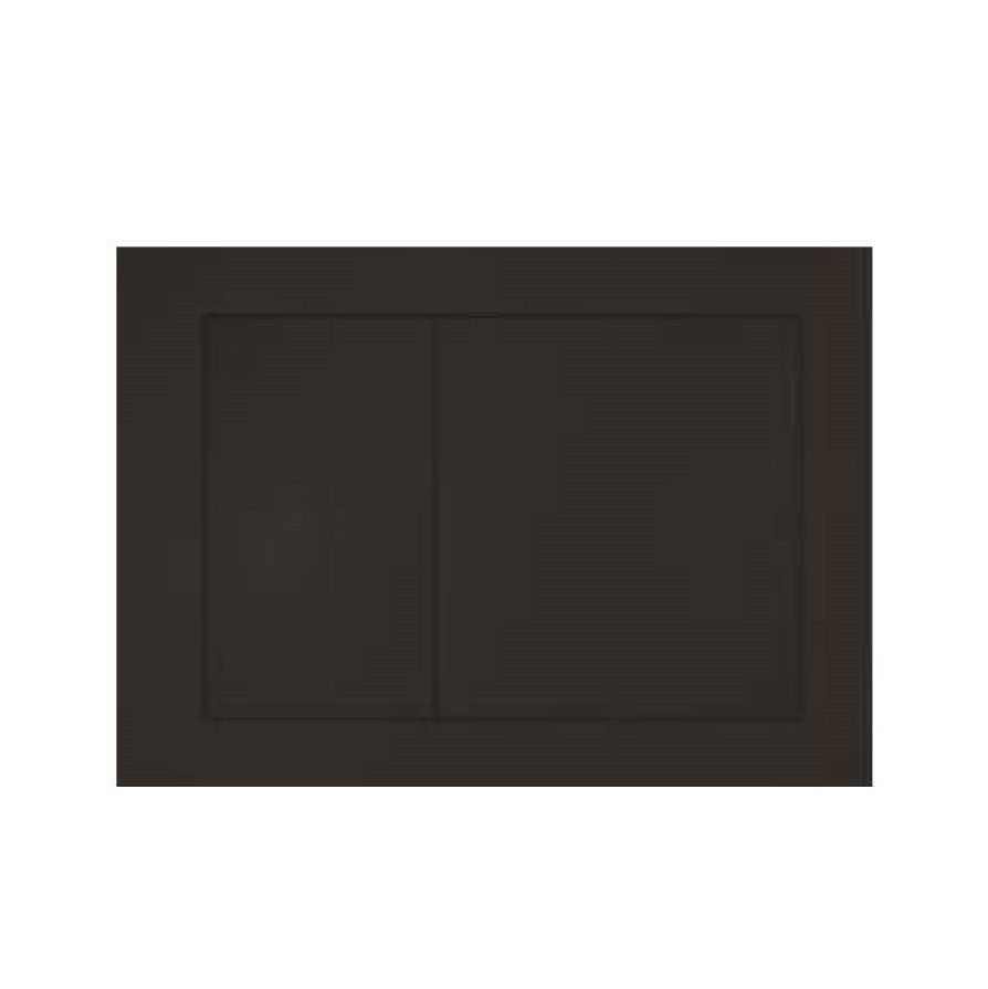 [56222] ABS Square Push Plate Matte Black