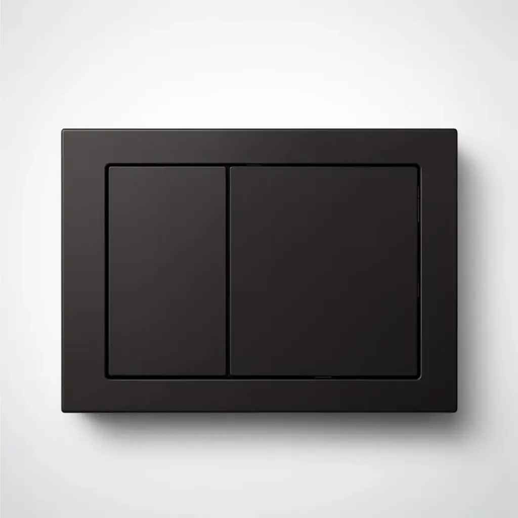 [56222] ABS Square Push Plate Matte Black