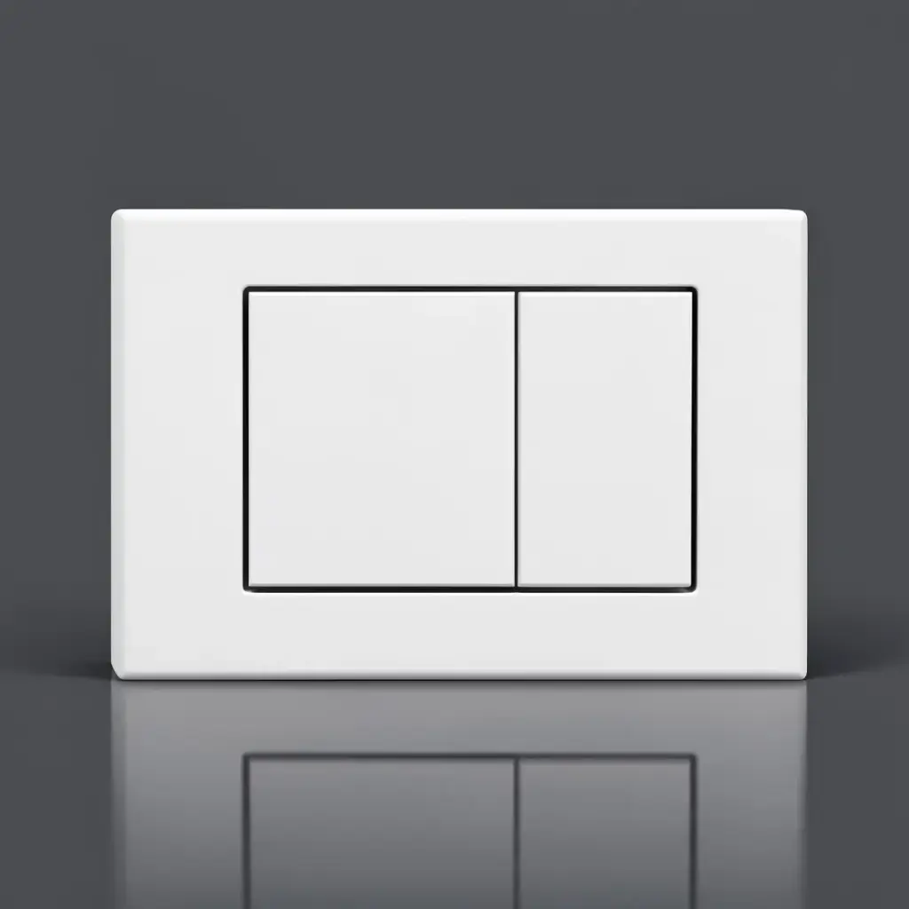 [56223] ABS Square Push Plate White