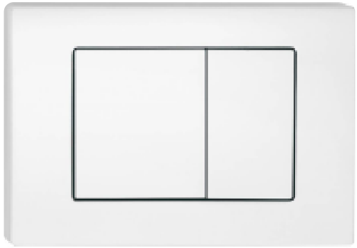 [56234] ABS Square Push Plate White