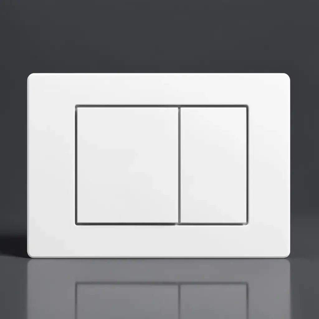 [56234] ABS Square Push Plate White