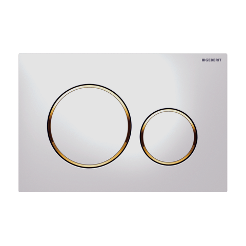 [56189] ABS White Plate With Gold Trim 115.882.Kk.1