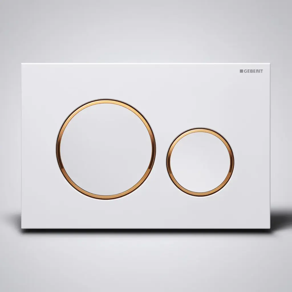 [56189] ABS White Plate With Gold Trim 115.882.Kk.1