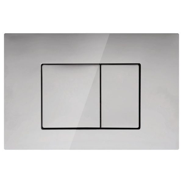 [50287] Access Plate Square Button Chrome