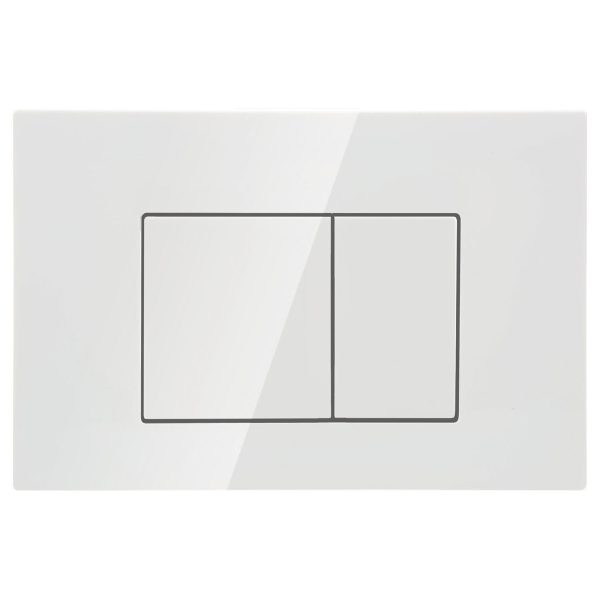 [50288] Access Plate Square Button White