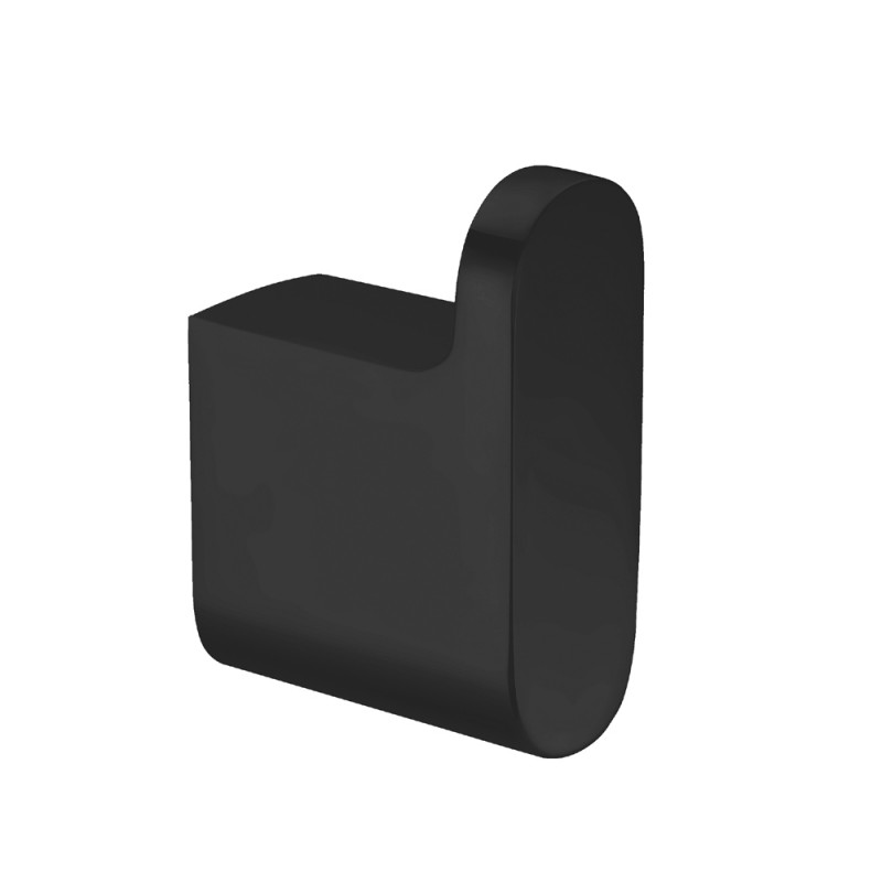 [40089] Au Black Round Robe Hook