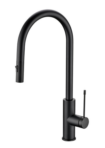 [44179] Aziz-II Pull Out Sink Mixer Matte Black