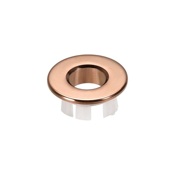 [50256] Basin Overflow Cover-Round Rose Gold