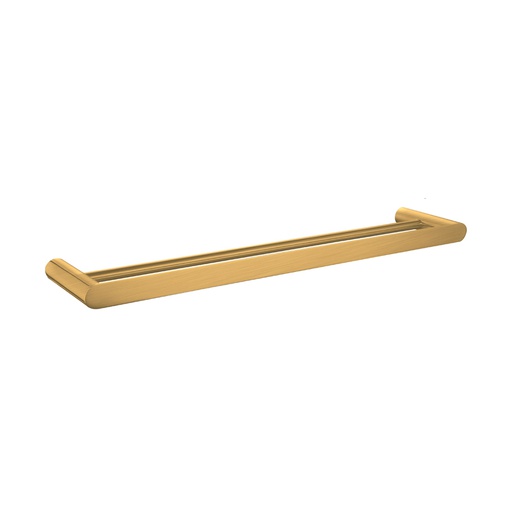 [40915] Bellino Brushed Yellow Gold 600mm Double Towel Rail