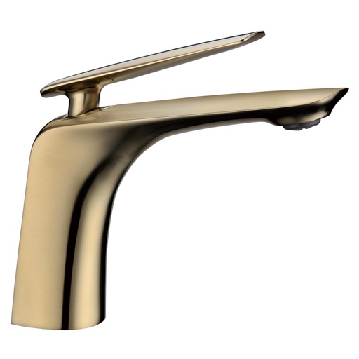 [40907] Bellino Brushed Yellow Gold Basin Mixer Tap