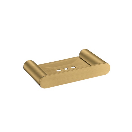 [40918] Bellino Brushed Yellow Gold Soap Dish