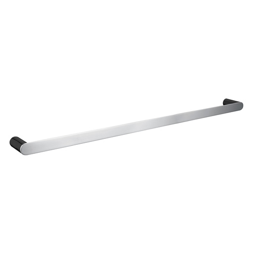 [40899] Bellino Chrome & Matte Black 800mm Single Towel Rail