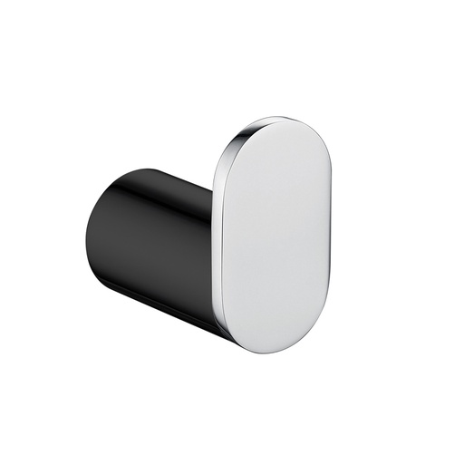 [40904] Bellino Chrome & Matte Black Robe Hook