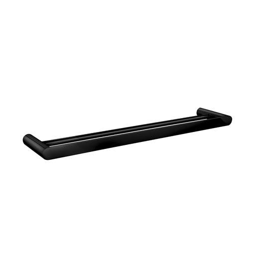 [40960] Bellino High Gloss Black 600mm Double Towel Rail