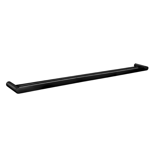 [40961] Bellino High Gloss Black 800mm Double Towel Rail