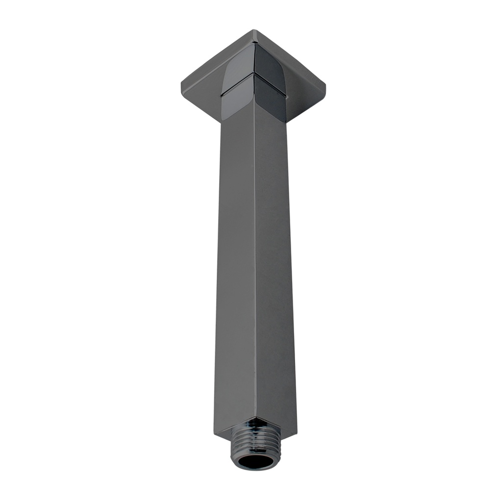 [41042] Cavallo Gun Metal Grey Square Ceiling Shower Arm 200mm