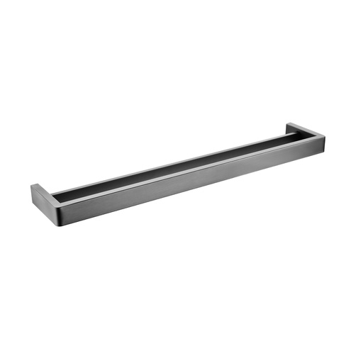 [41047] Cavallo Gun Metal Grey Square Double Towel Rail 600mm
