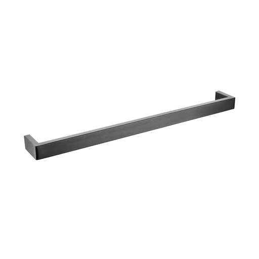 [41045] Cavallo Gun Metal Grey Square Single Towel Rail 600mm