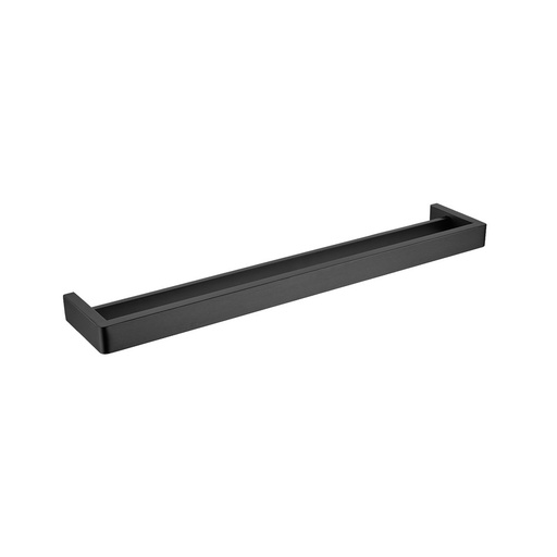 [41005] Cavallo Matte Black Square Double Towel Rail 600mm