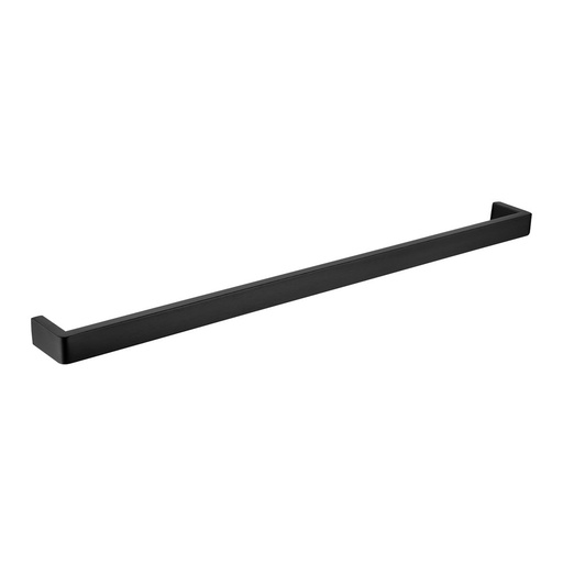 [41004] Cavallo Matte Black Square Single Towel Rail 800mm