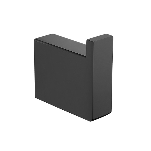 [41009] Cavallo Mattte Black Square Robe Hook