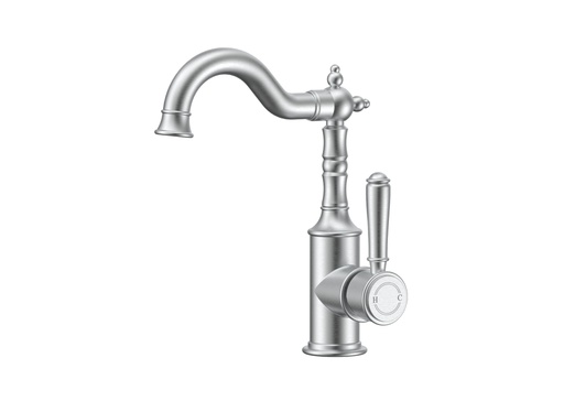 [44260] Clasico Basin Mixer in Brushed Nickel