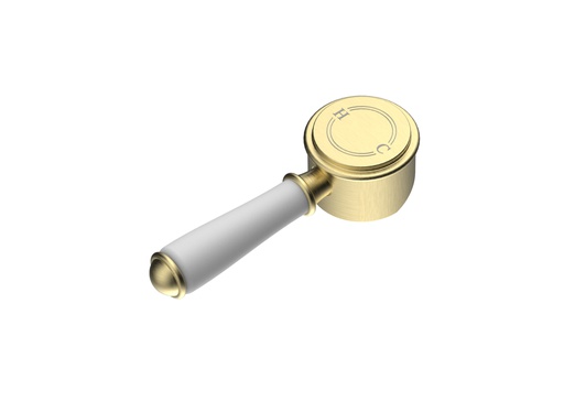[44262] Clasico Ceramic Handle for Wall Mixer in Brushed Gold