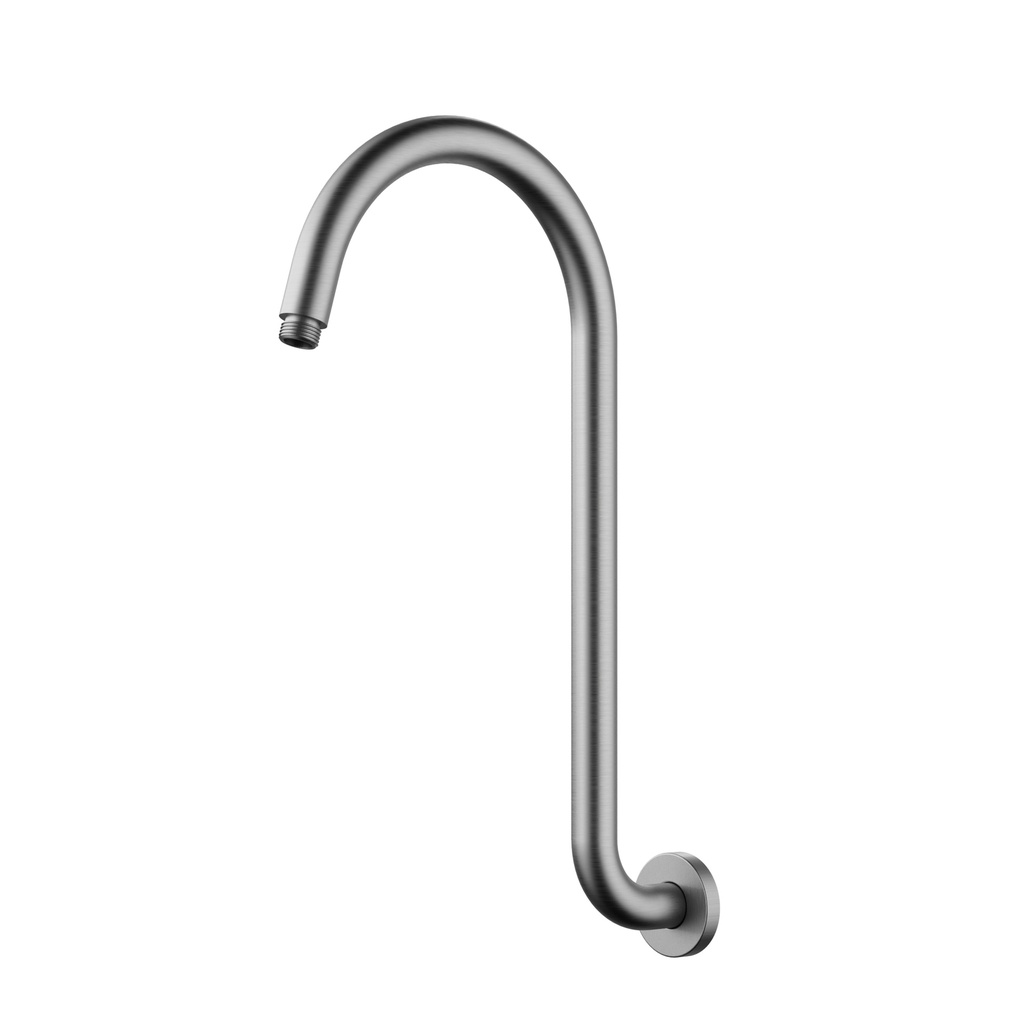 [44949] Clasico Gooseneck  Shower Arm High Rise Brushed Nickel