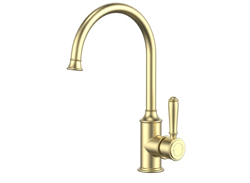 [44231] Clasico Gooseneck Sink Mixer in Brushed Gold