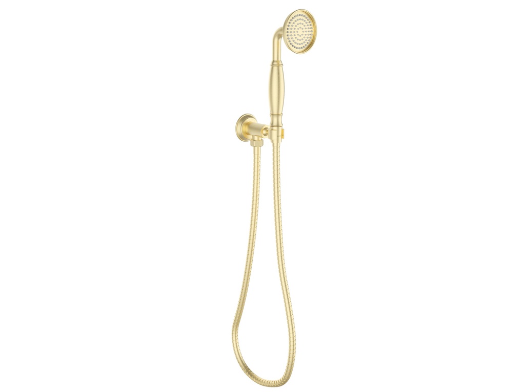 [44219] Clasico Handshower On Wall Outlet Bracket in Brushed Gold