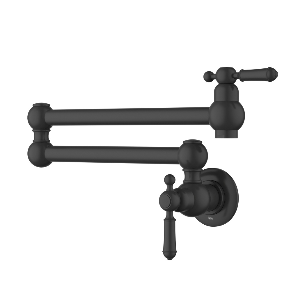 [44748] Clasico Kitchen Pot Filler Matt Black Lead Free
