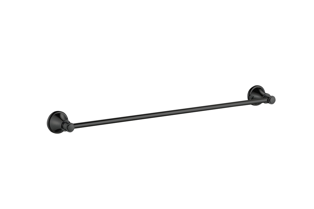 [44195] Clasico Single Towel Rail 800mm in Matt Black