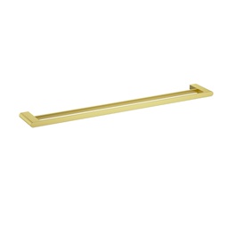 [44561] Cora  Double Towel Rail 800mm Brushed Gold