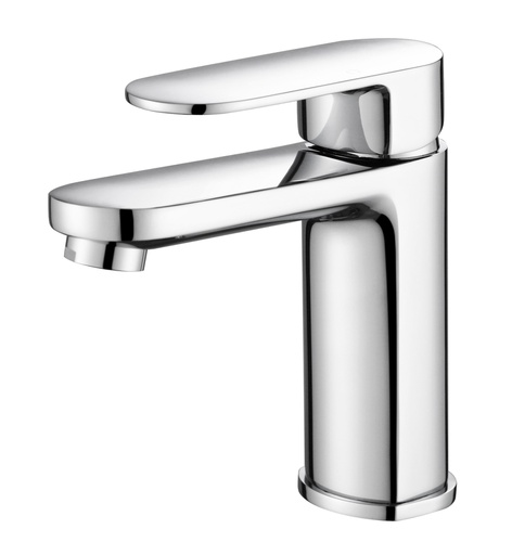 [43739] Cora Ellipse Handle Chrome Basin Mixer Lead Free