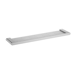 [44576] Cora Round Cornered Rectangle Cosmetic Shelf Brushed Nickel