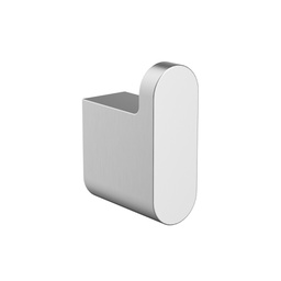 [44570] Cora Round Cornered Rectangle Robe Hook Brushed Nickel