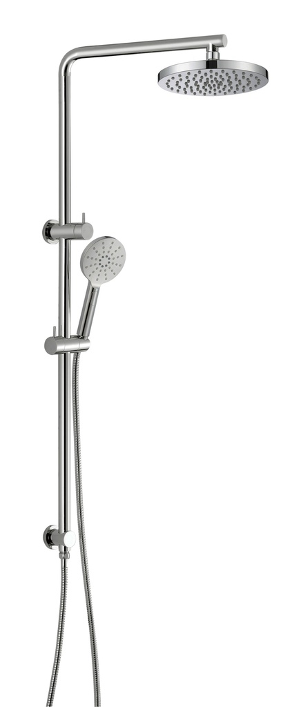 [44446] Cora Round Multi-function Shower Set Brushed Nickel,250mm Plastic Shower Head