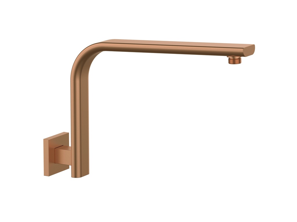 [55159] Curved Square Shower Arm Brushed Bronze