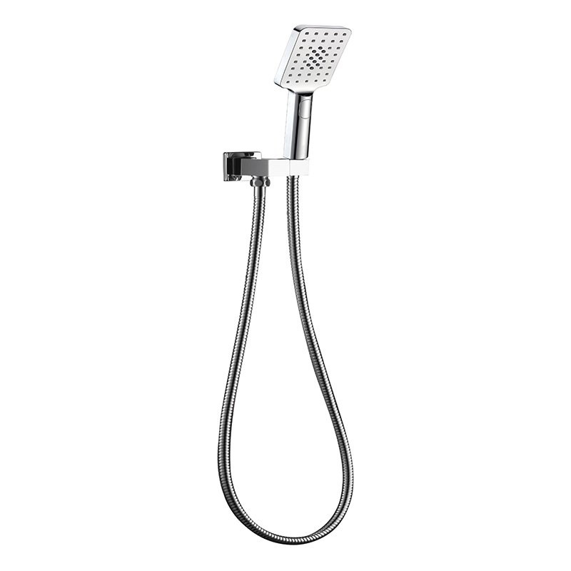 [55028] Eckig Chrome 3 Spray Hand Shower On Bracket