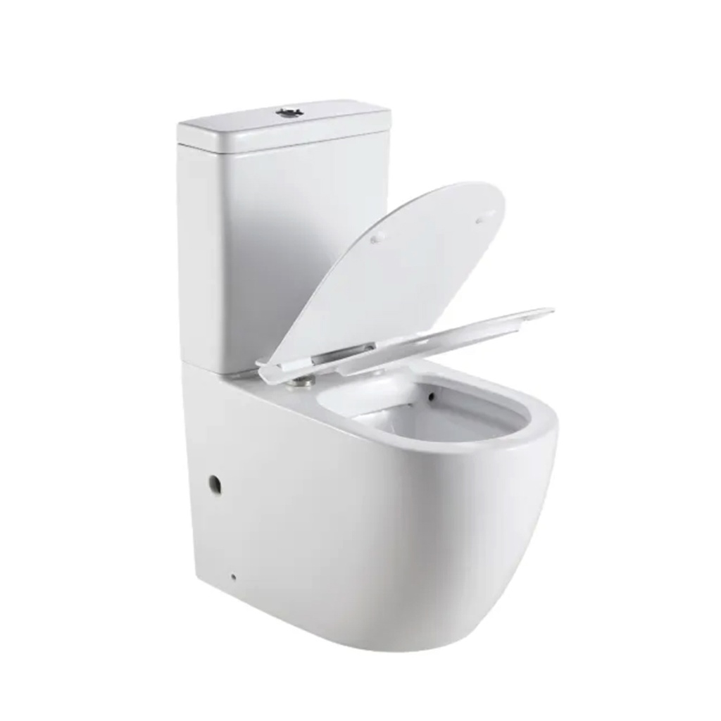 [71003/TPT-EDEN] Eden Two-piece toilet Rimless Flushing Toilet P-trap: 180mm Roughing-in