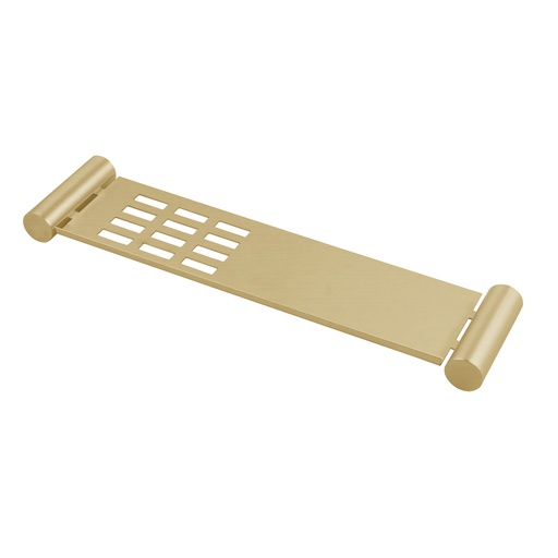 [40670] Esperia Brushed Yellow Gold Towel Shelf