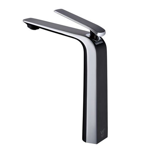 [40643] Esperia Chrome & Matte Black Tall Basin Mixer