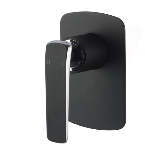 [40646] Esperia Chrome & Matte Black Wall Mixer