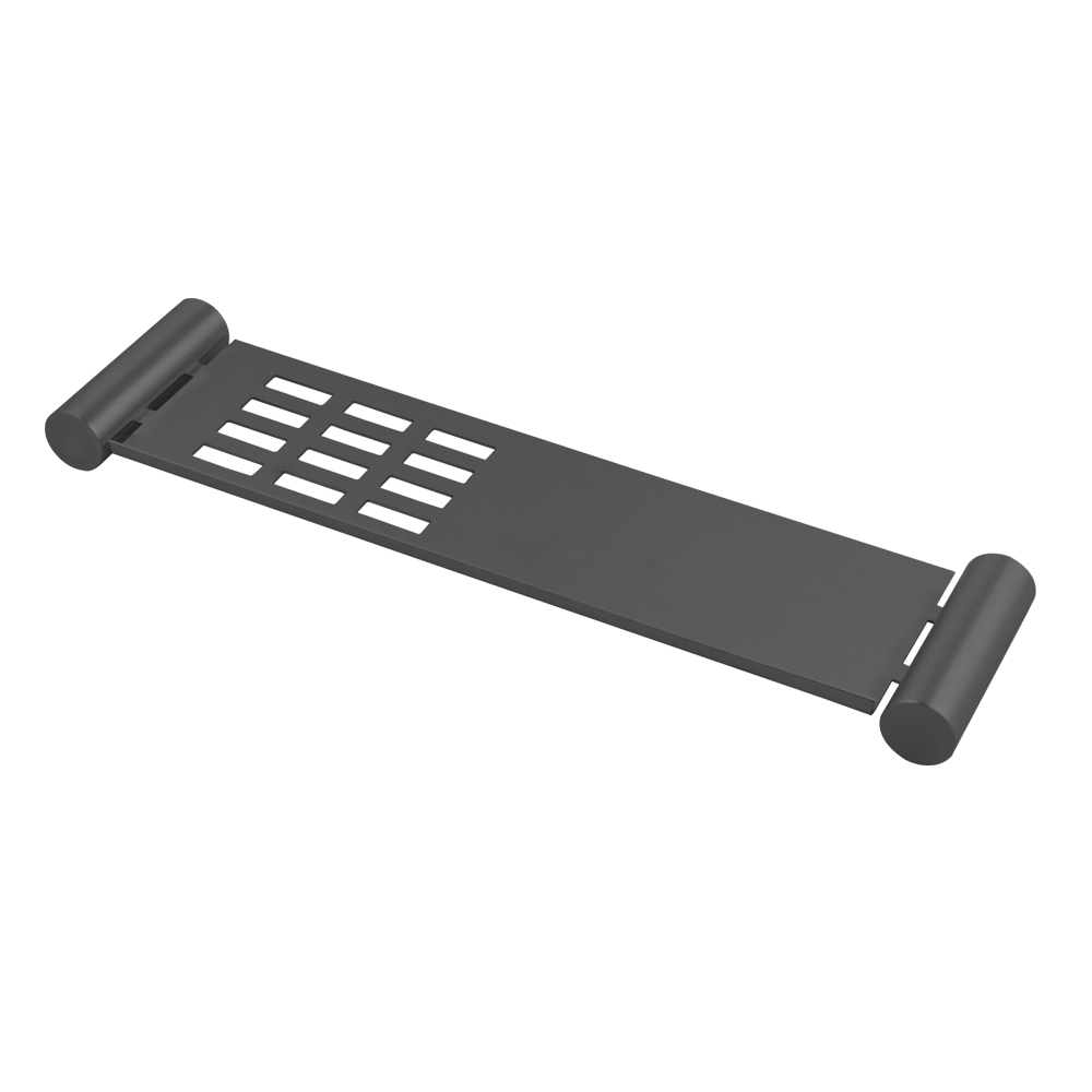 [40714] Esperia Gun Metal Grey Towel Shelf