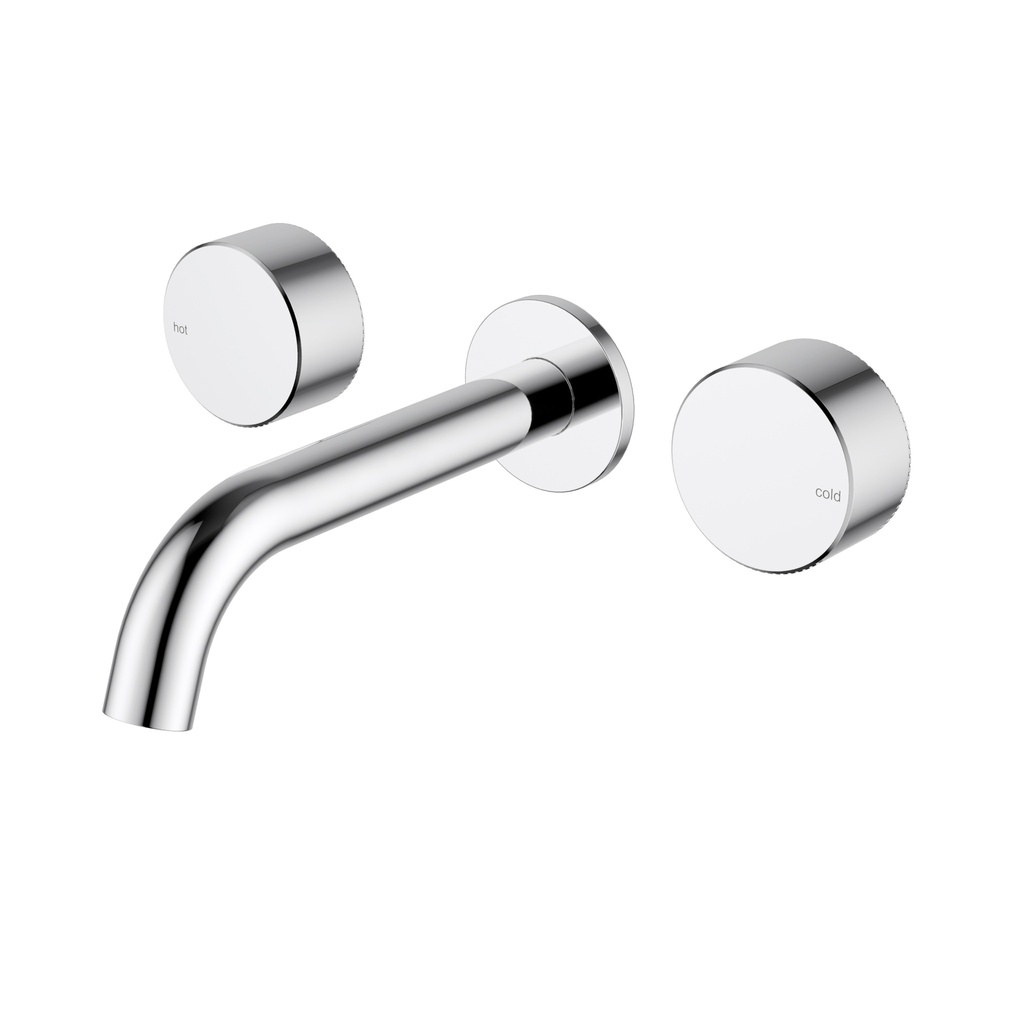 Hali 1/4 Turn C/D Wall Basin Set Chrome